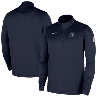 Minnesota Timberwolves Nike Authentic Coaches Quarter-Zip Dri-FIT Top - Navy