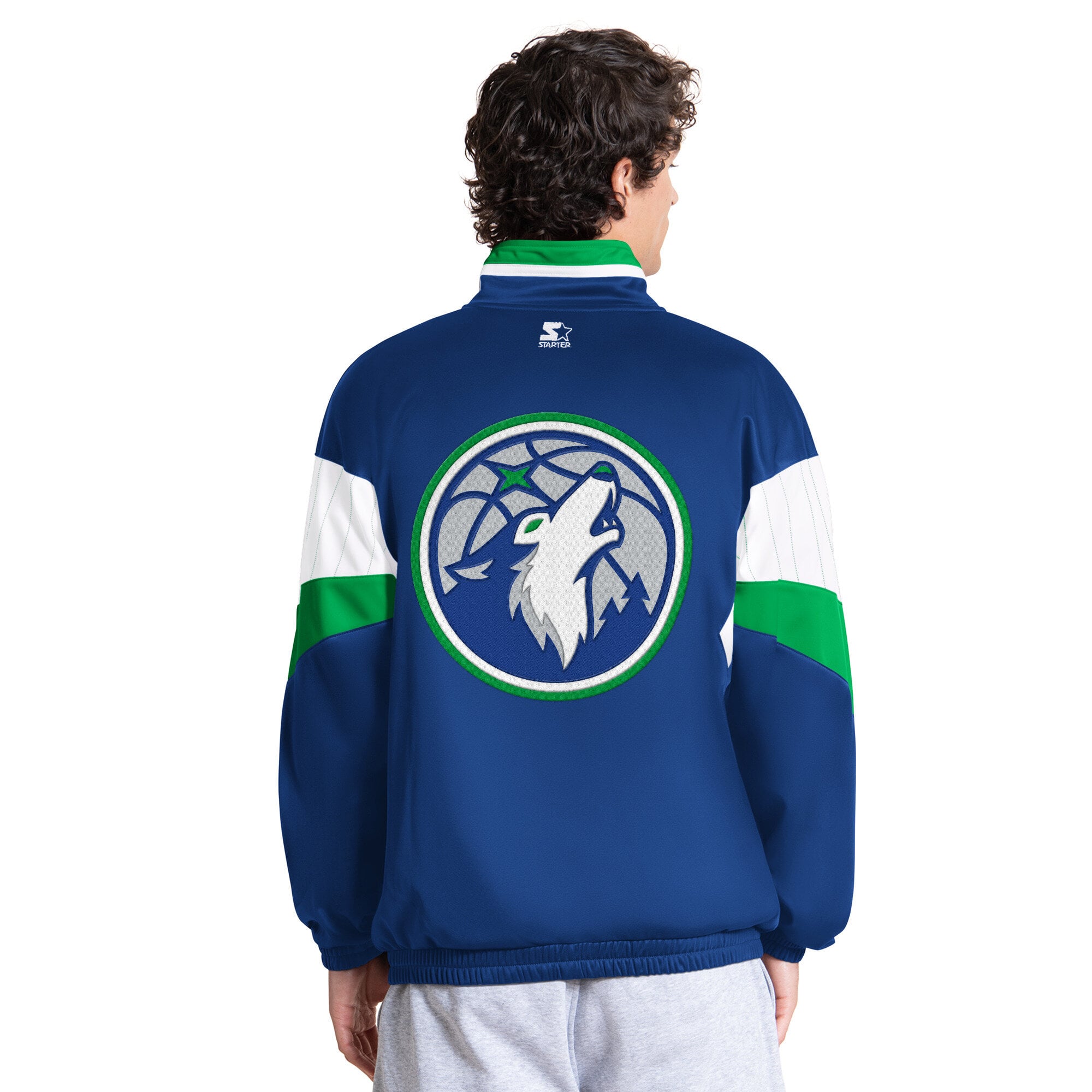 Veste de survêtement zippée intégrale Starter Navy Minnesota Timberwolves Legacy pour homme