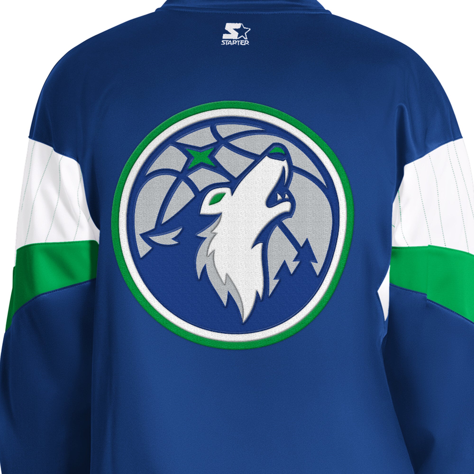 Veste de survêtement zippée intégrale Starter Navy Minnesota Timberwolves Legacy pour homme
