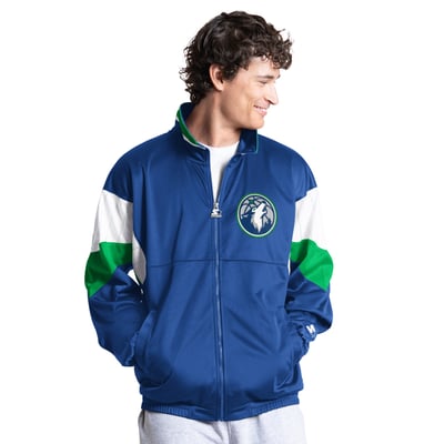 Minnesota Timberwolves Starter Legacy Full-Zip Track Jacket - Navy
