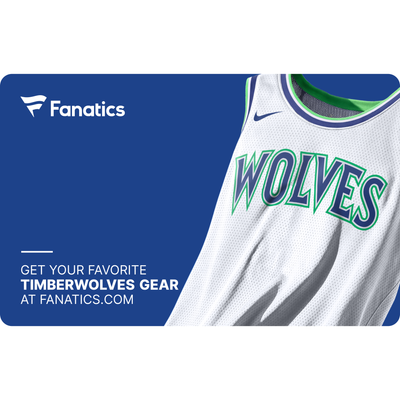 Minnesota Timberwolves Fanatics eGift Card ($10 - $500)