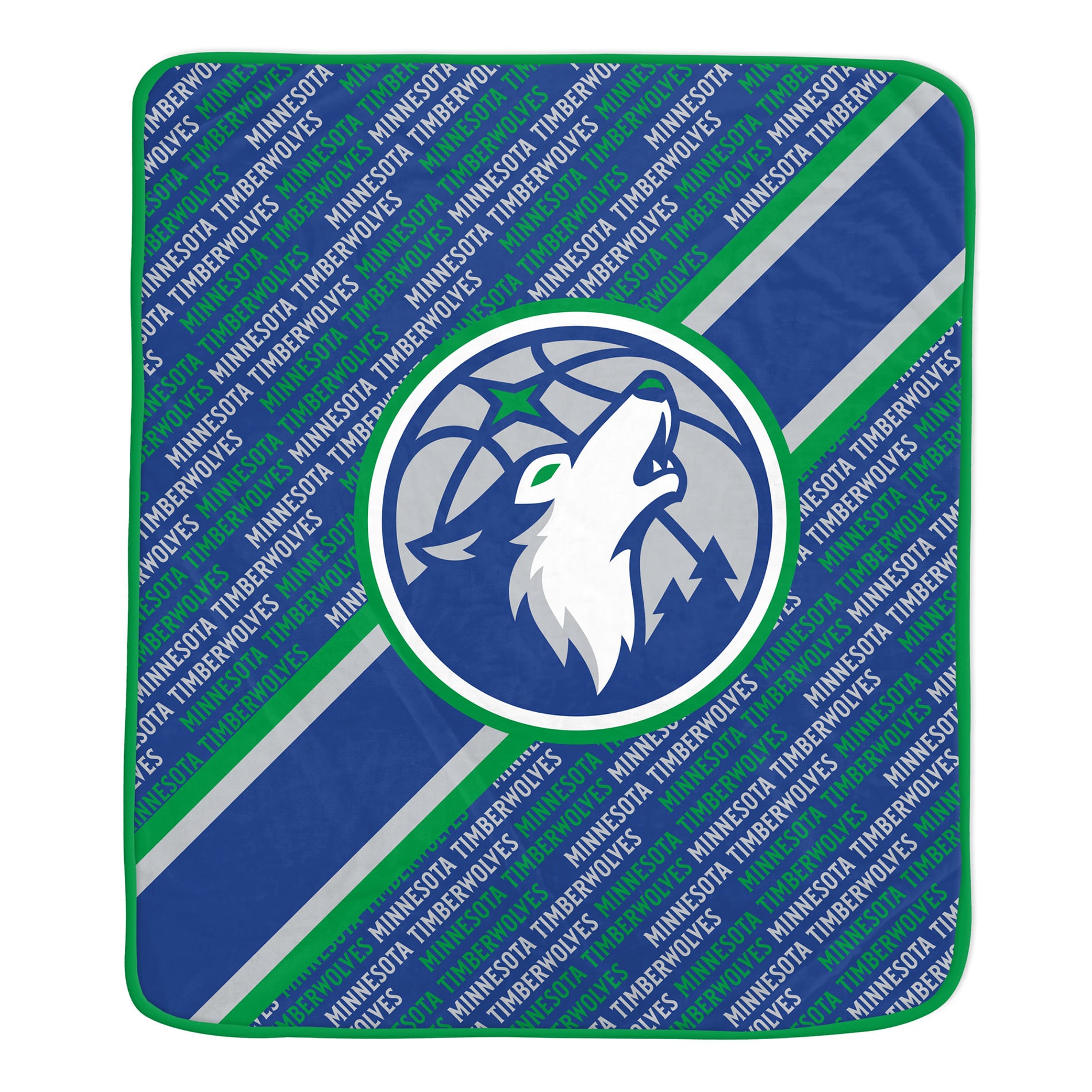 Couverture ultra douce Pegasus Minnesota Timberwolves 60" x 70" (diagonale) avec logo doublé