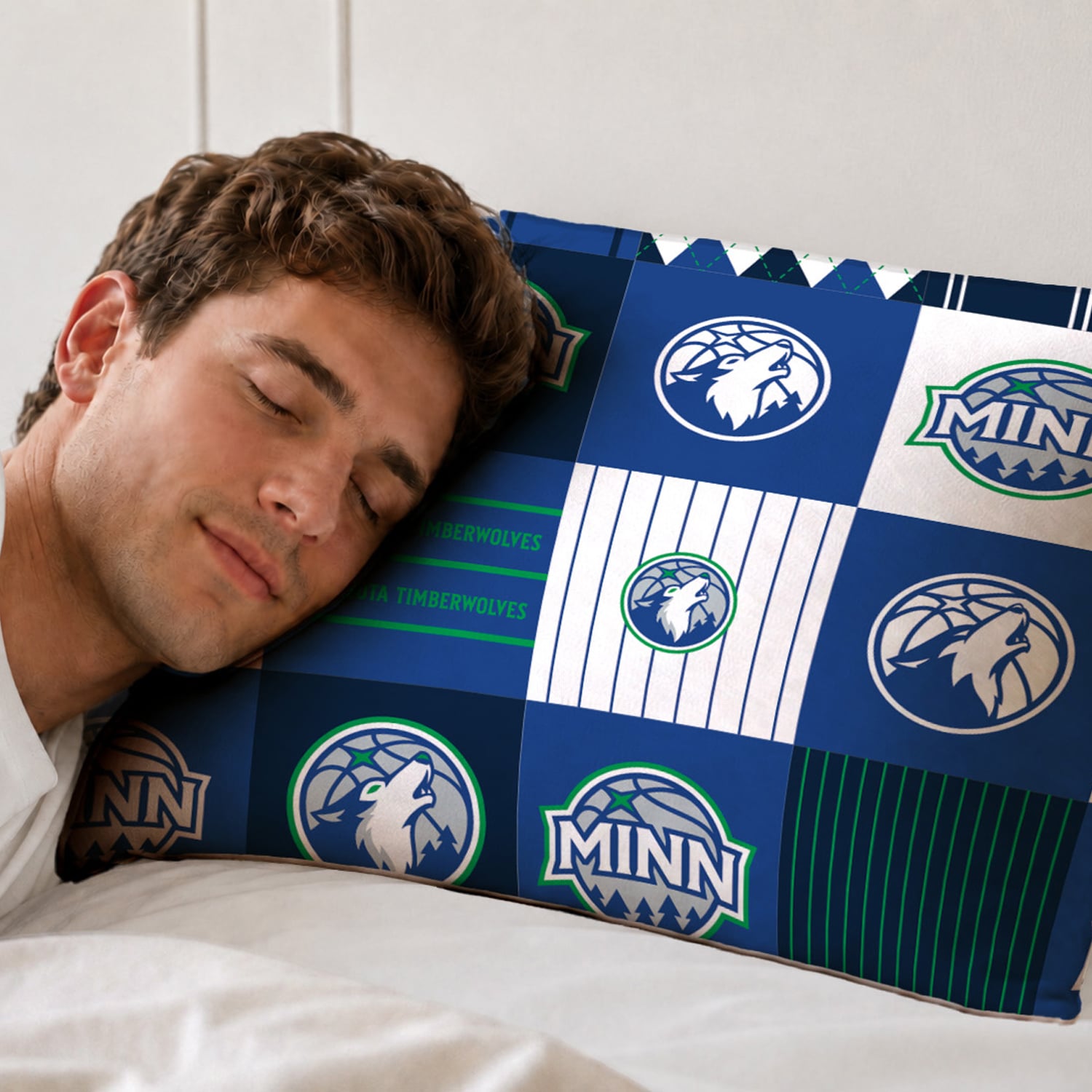 Ensemble de literie deux pièces Pegasus Minnesota Timberwolves Patchwork Plaid Twin/Twin XL