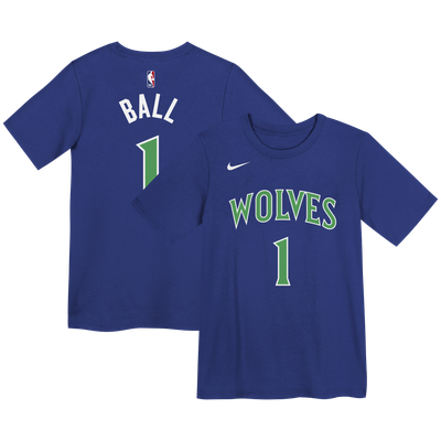 LaMelo Ball Minnesota Timberwolves Nike Preschool Icon Edition Name & Number T-Shirt - Blue