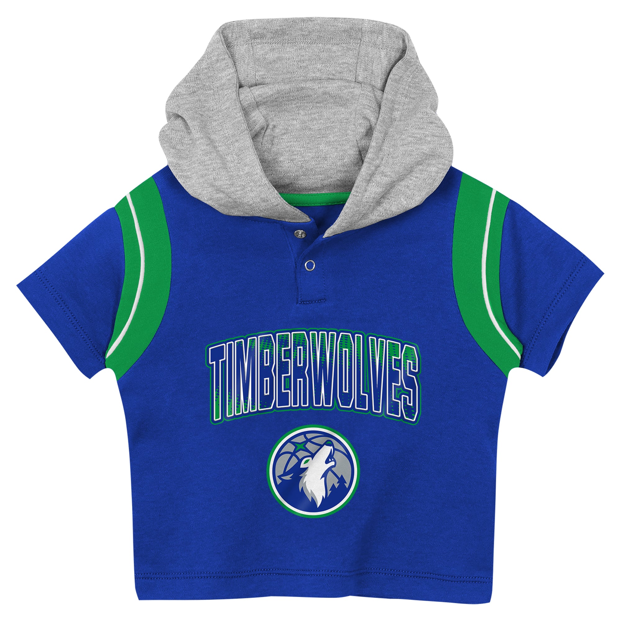 Preschool Outerstuff Blue Minnesota Timberwolves Get Back Short Sleeve Hoodie & Shorts Two-Pack Set