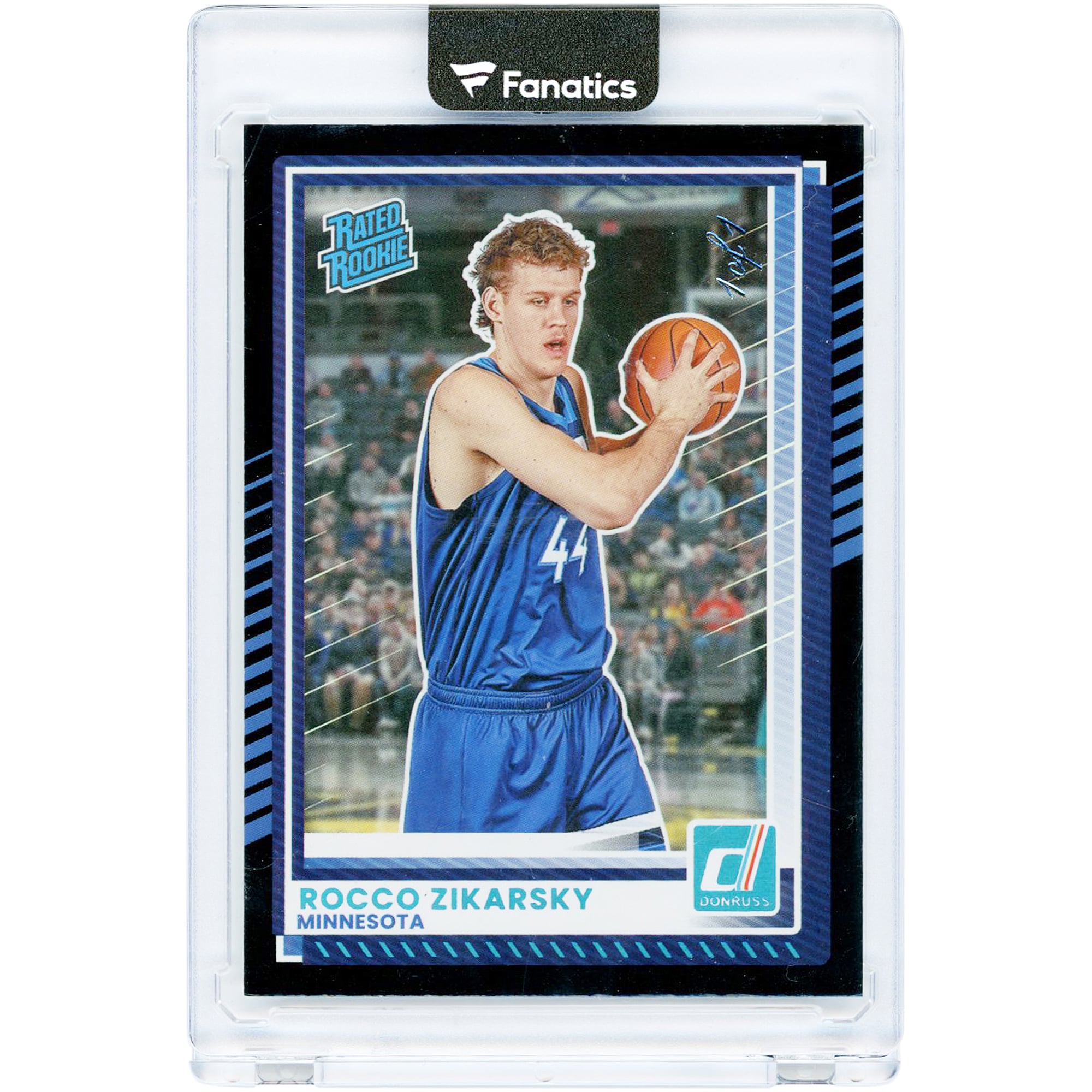 Rocco Zikarsky Minnesota Timberwolves 2025-26 Panini Donruss Black #32 #1/1 Rookie Card