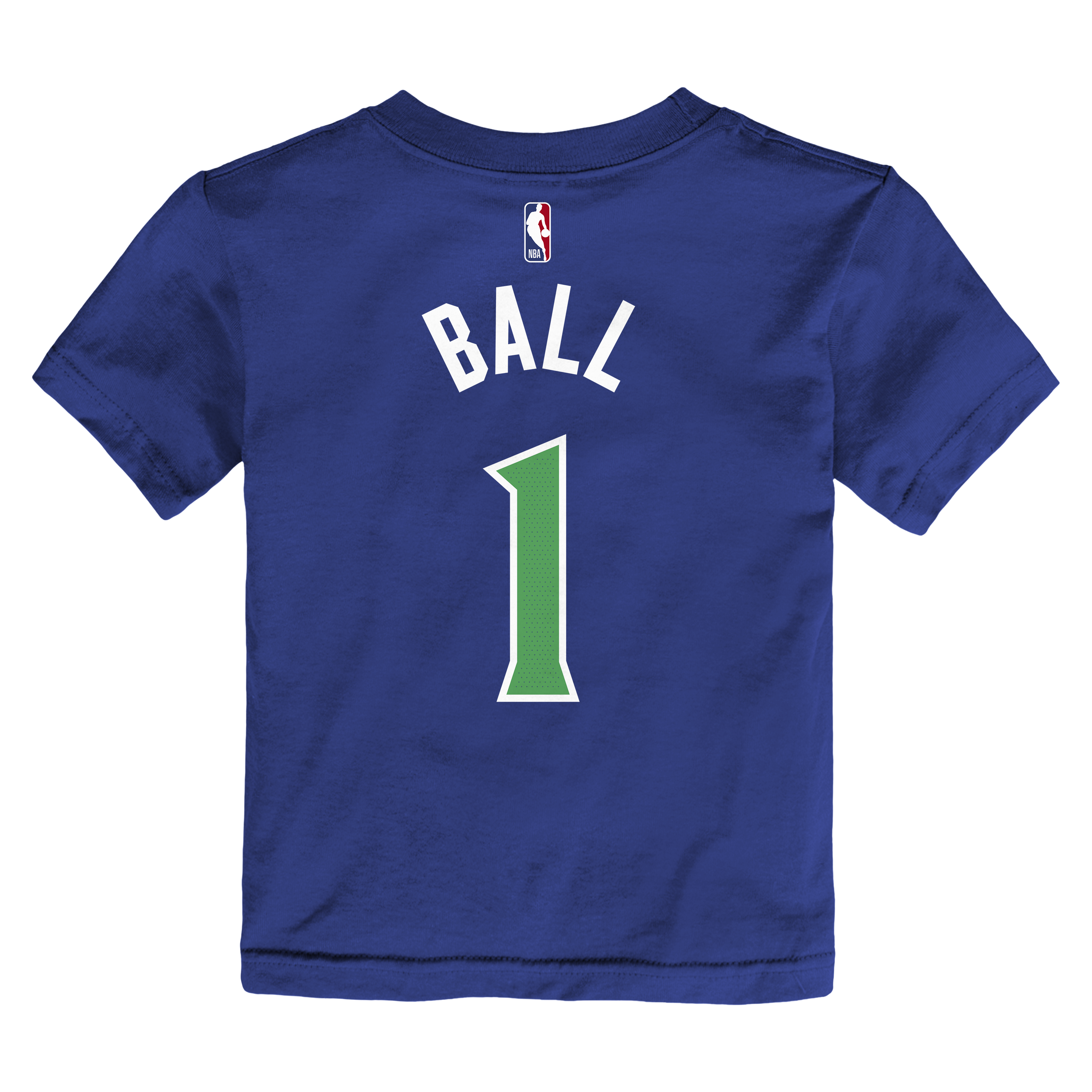 T-shirt Nike LaMelo Ball bleu Minnesota Timberwolves Icon Edition pour tout-petit, avec nom et numéro
