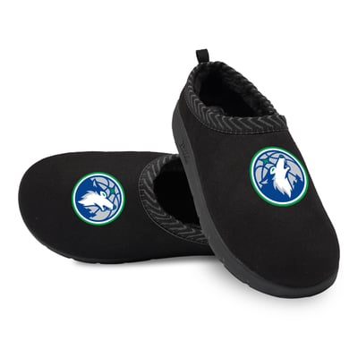 Minnesota Timberwolves ISlide Unisex Primary Logo Mission Slippers - Black
