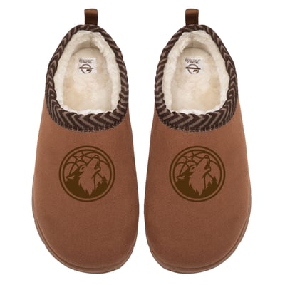 Minnesota Timberwolves ISlide Unisex Tonal Logo Mission Slipper - Tan
