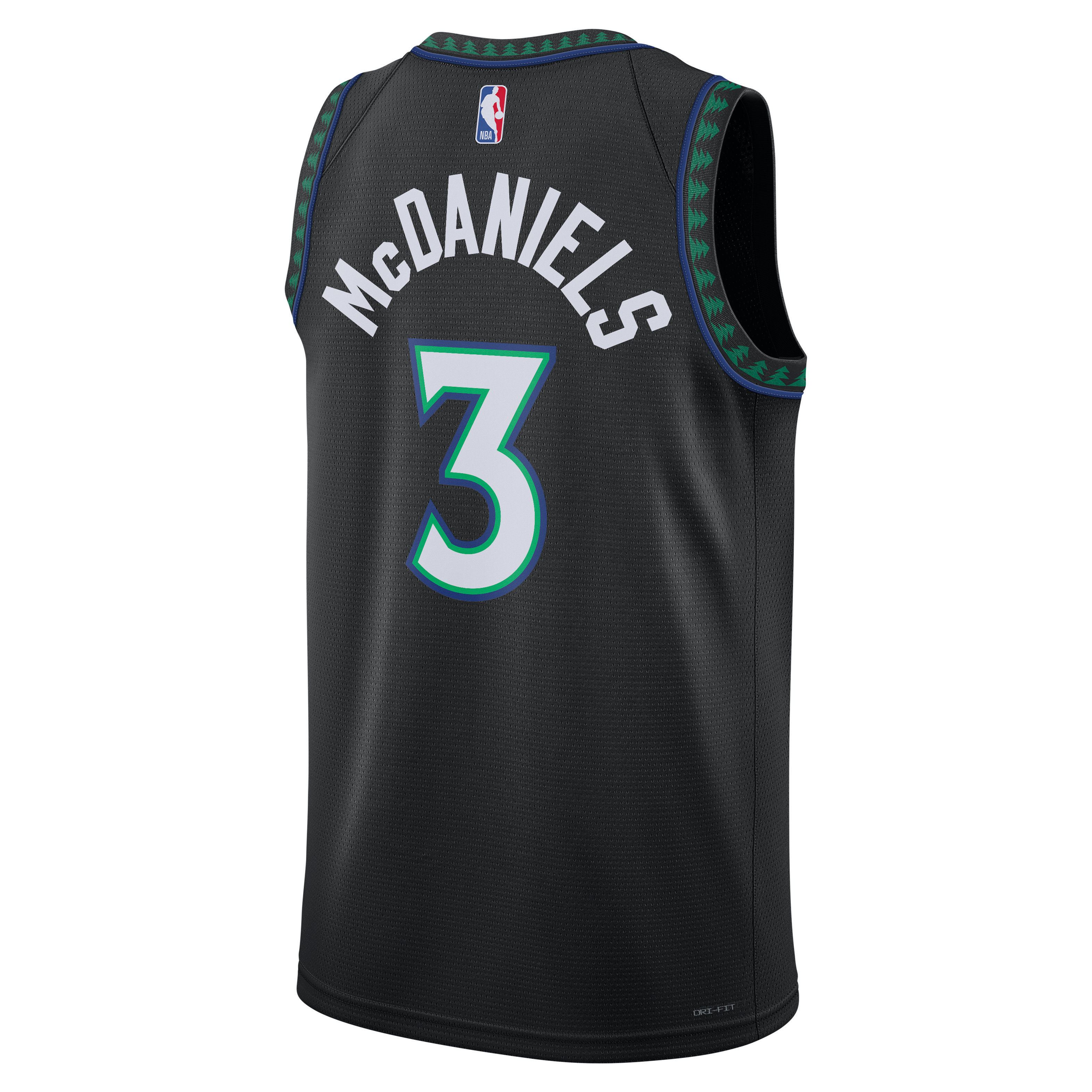Unisex Jordan Brand Jaden McDaniels Black Minnesota Timberwolves Swingman Jersey - Statement Edition
