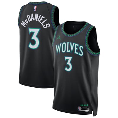 Jaden McDaniels Minnesota Timberwolves Jordan Brand Unisex Swingman Jersey - Statement Edition - Black