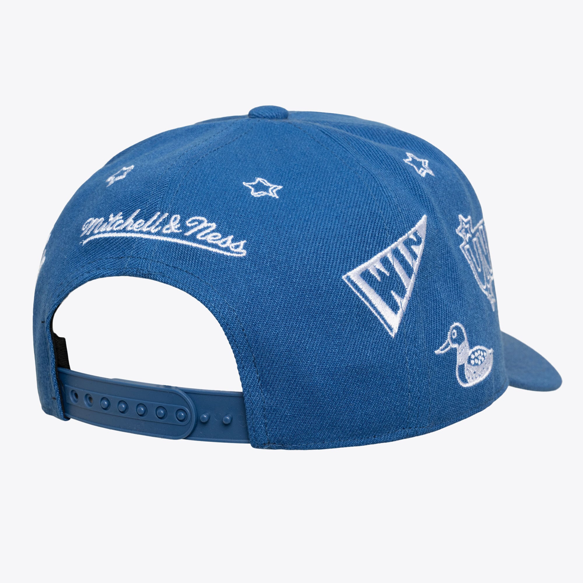 Casquette unisexe Mitchell & Ness bleue Minnesota Timberwolves Hardwood Classics Downtown Doodle Pro