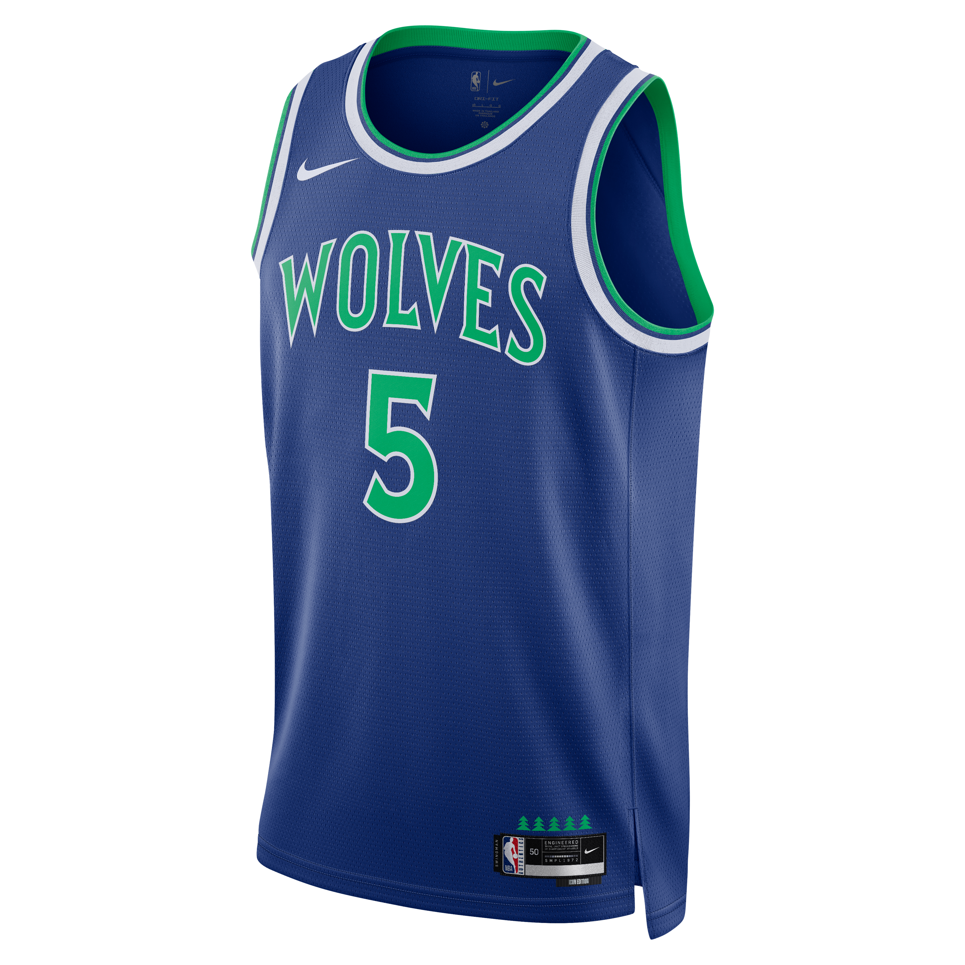Maillot unisexe Nike Anthony Edwards bleu Minnesota Timberwolves Swingman - Édition Icon