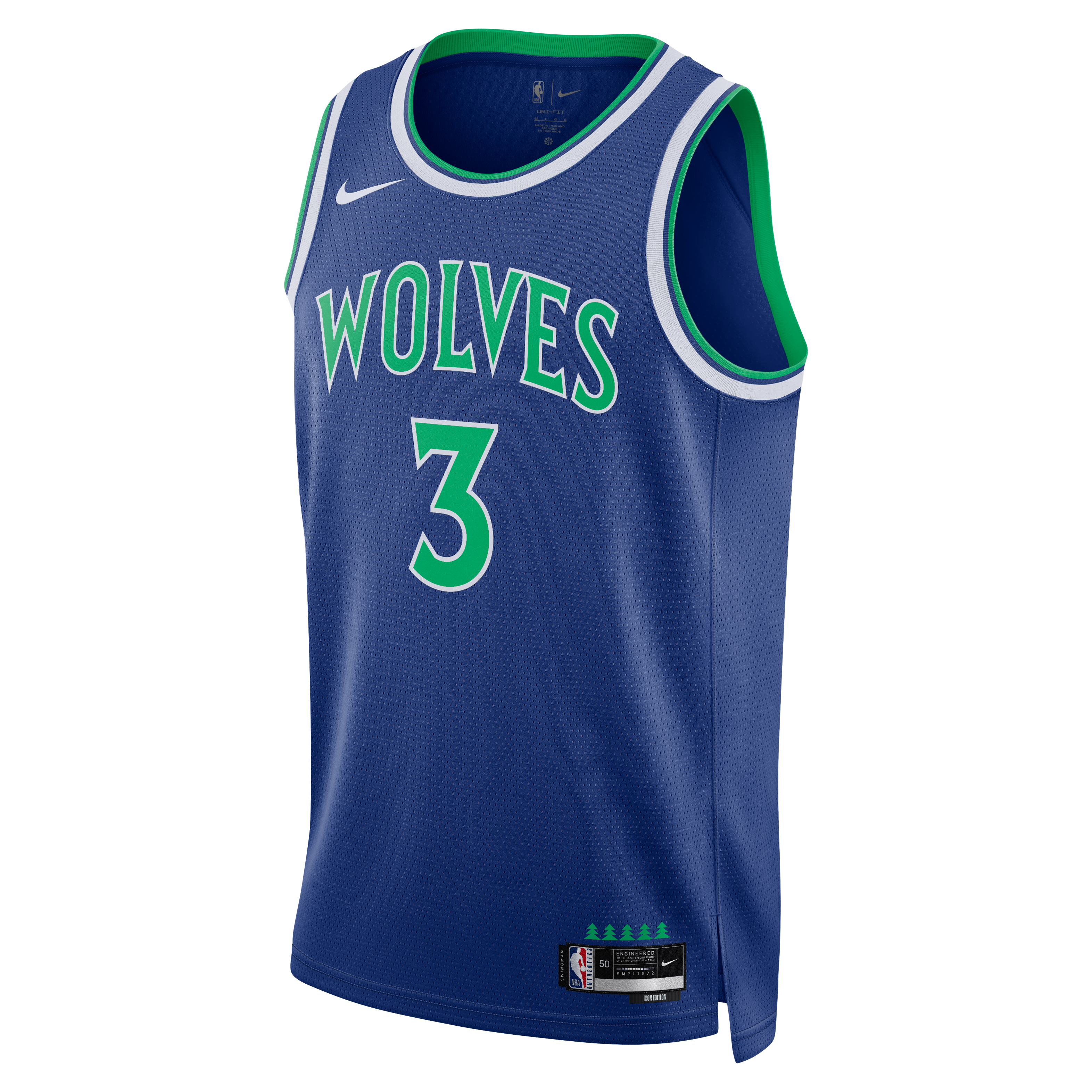 Maillot Swingman unisexe Nike Jaden McDaniels bleu Minnesota Timberwolves - Édition Icon