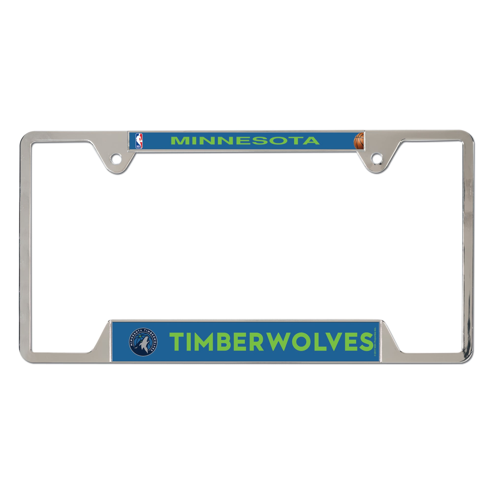 WinCraft  Minnesota Timberwolves Chrome Plated Metal License Plate Frame