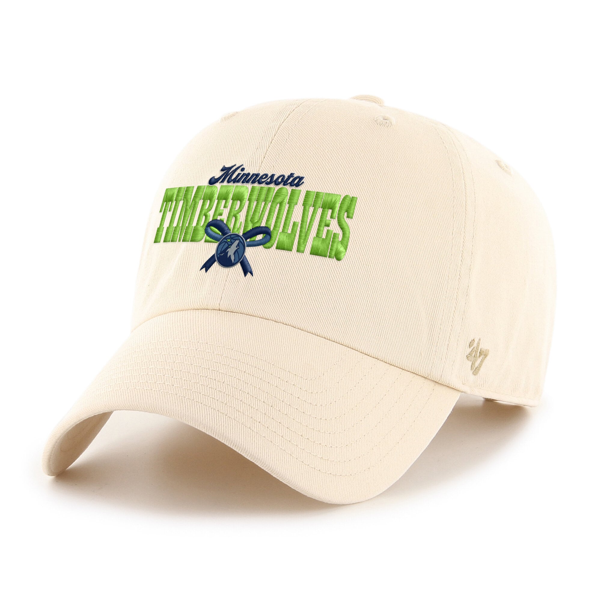 Women's Minnesota Timberwolves '47 Natural Bow Stack Clean Up Adjustable Hat