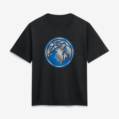 Minnesota Timberwolves Women's Metallic Mascot T-Shirt - Black