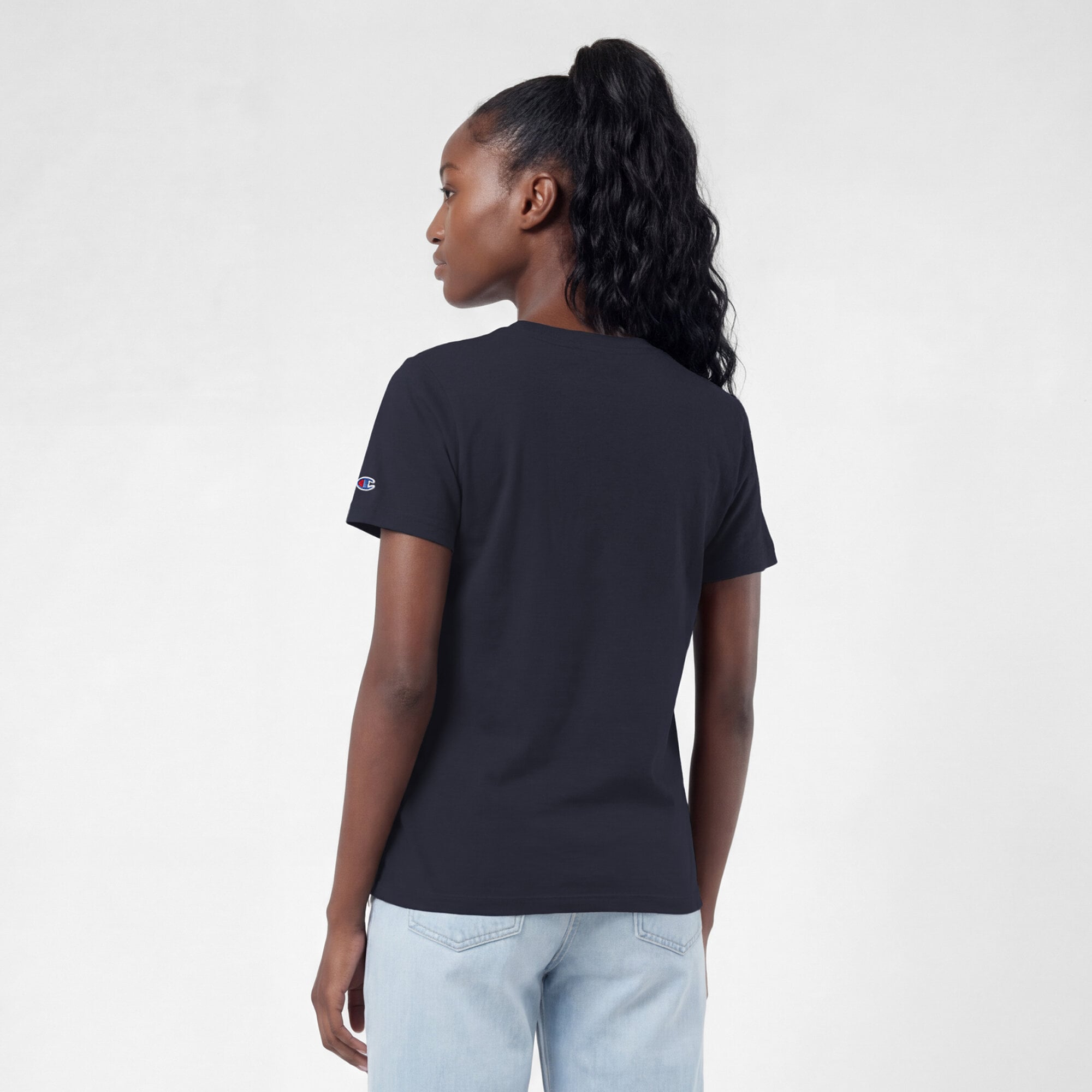 T-shirt Champion pour femmes, bleu marine, Minnesota Timberwolves, bannière