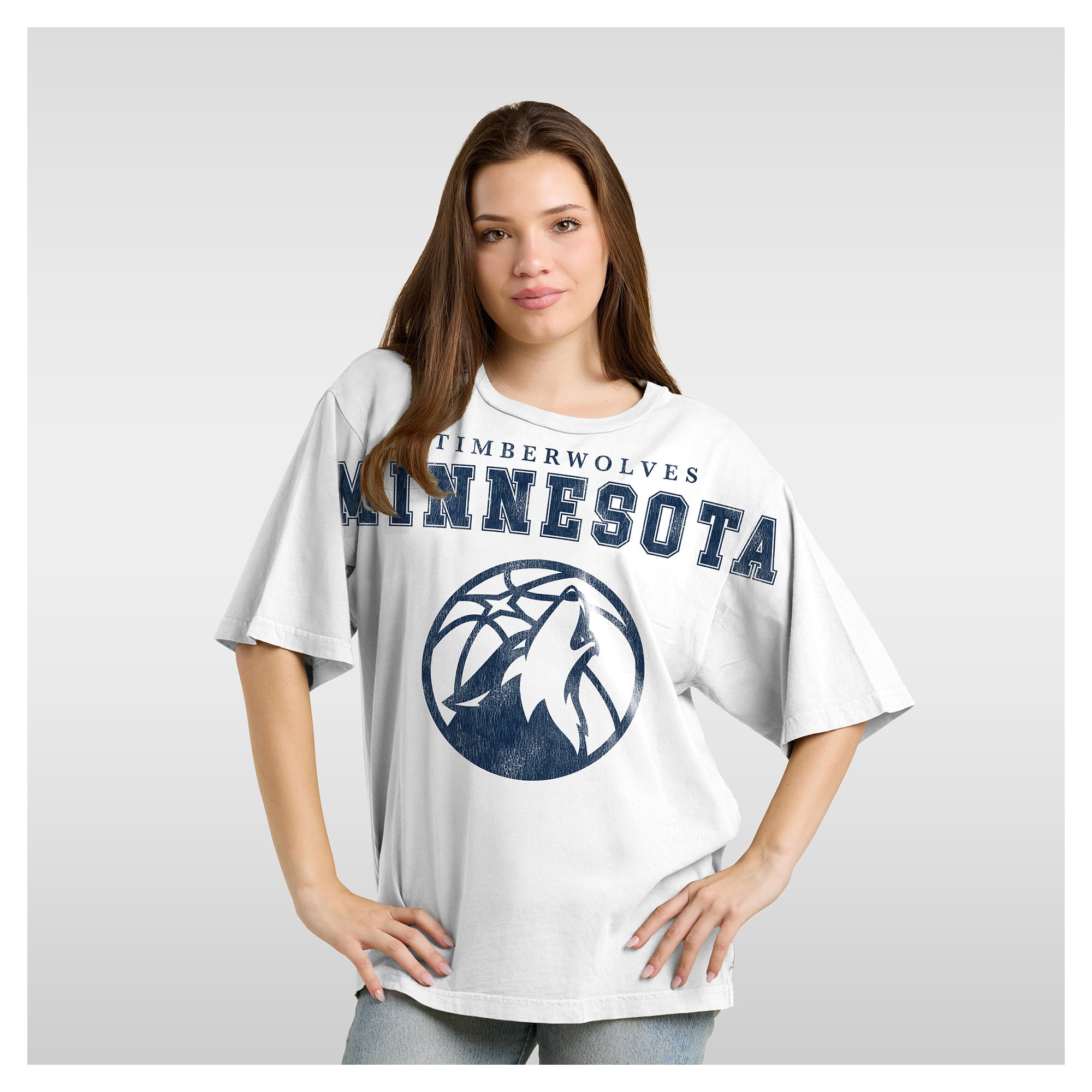 T-shirt décontracté Fanatics blanc Minnesota Timberwolves Spirit pour femmes