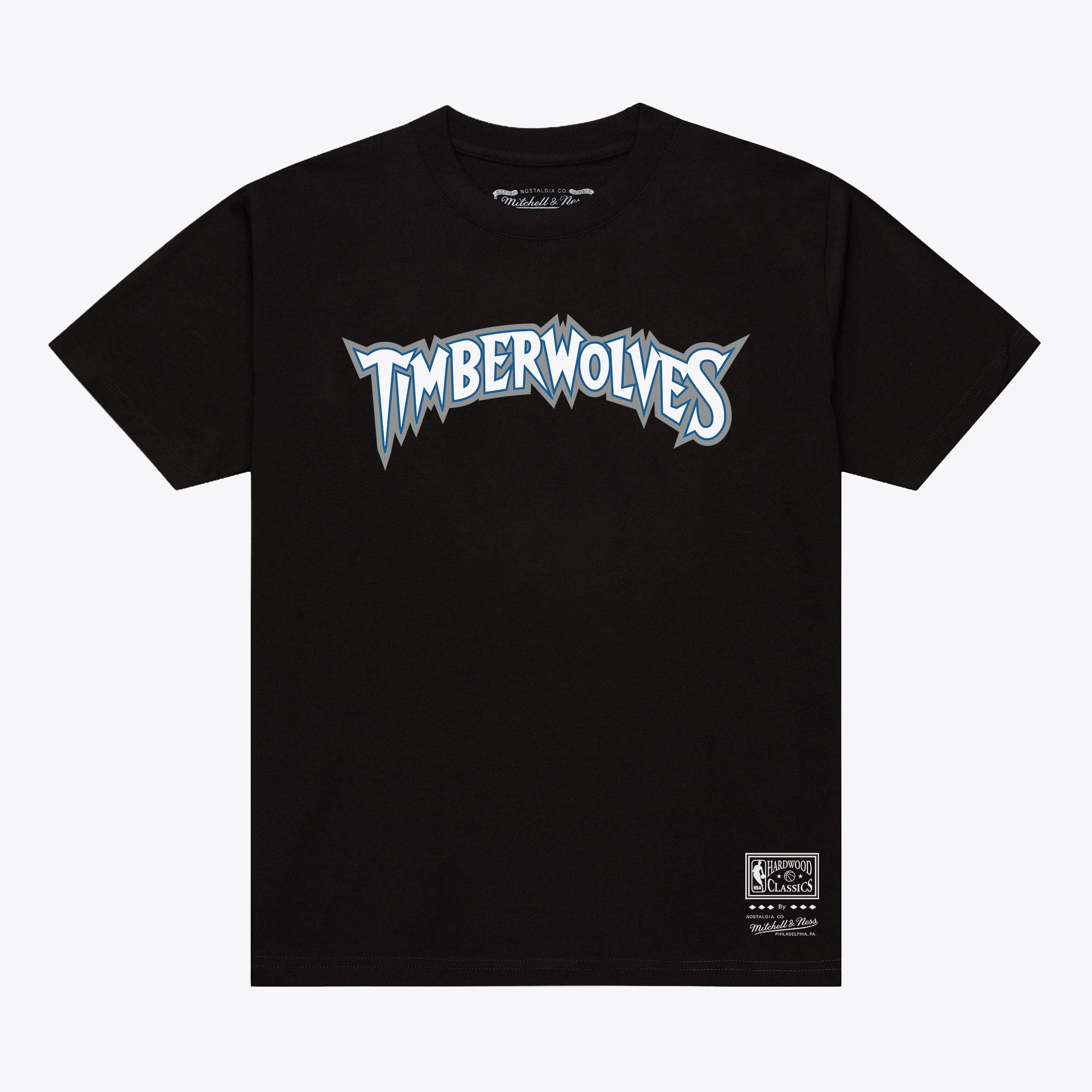 T-shirt classique noir Mitchell & Ness Minnesota Timberwolves pour femmes