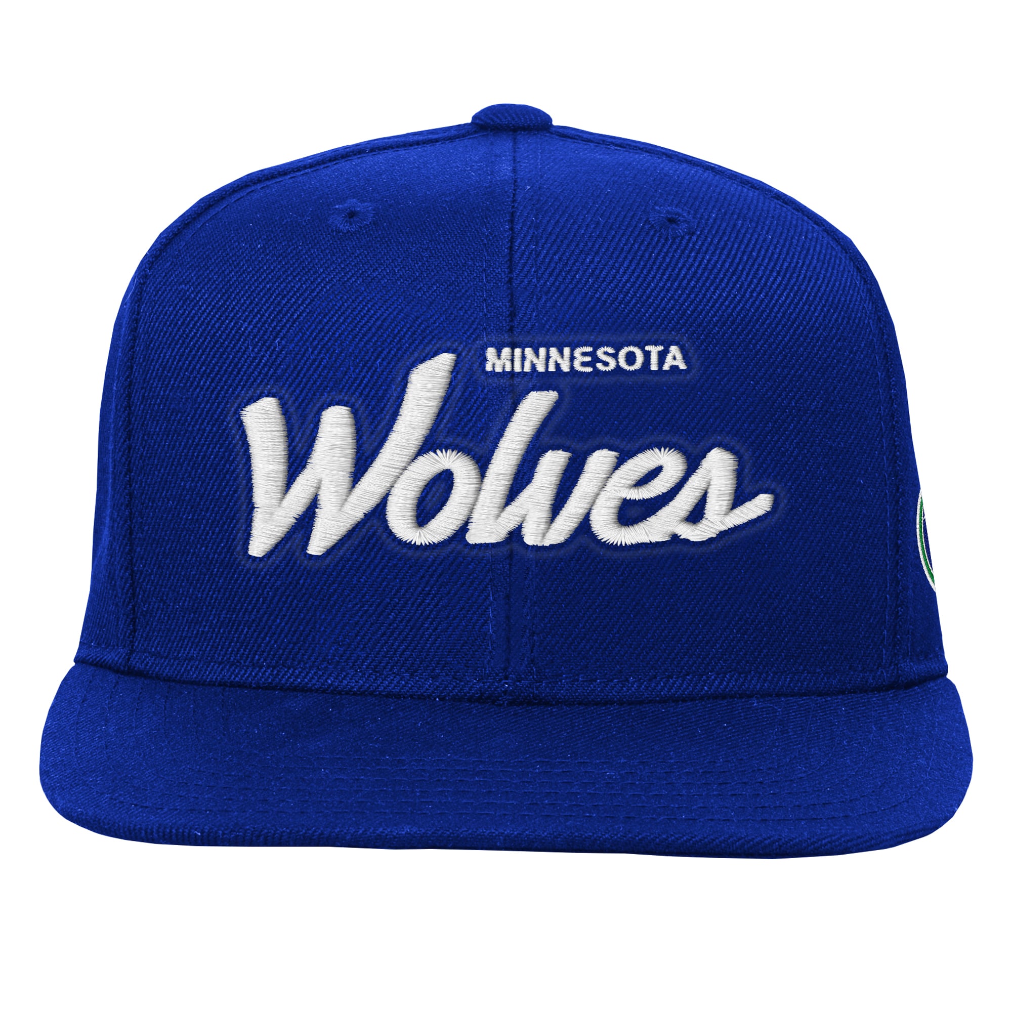 Youth Mitchell & Ness Royal Minnesota Timberwolves Head Coach Flat Brim Snapback Hat