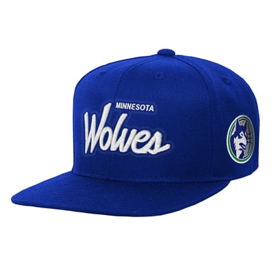 Minnesota Timberwolves Mitchell & Ness Youth Head Coach Flat Brim Snapback Hat - Royal
