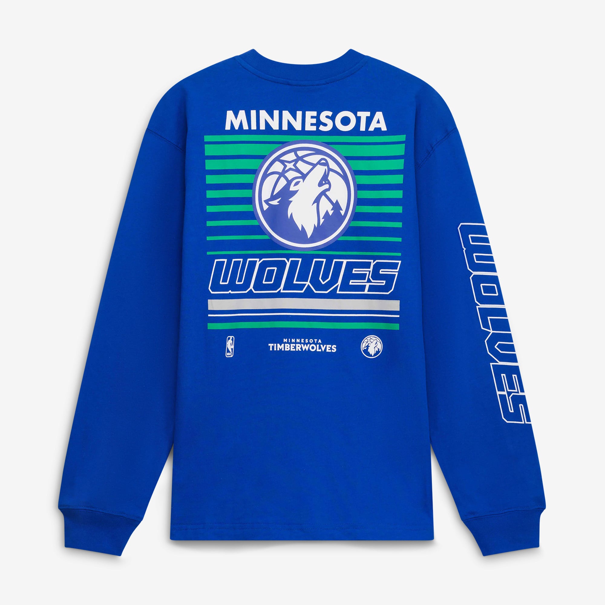T-shirt à manches longues Mitchell & Ness Royal Minnesota Timberwolves Triple Play pour enfant