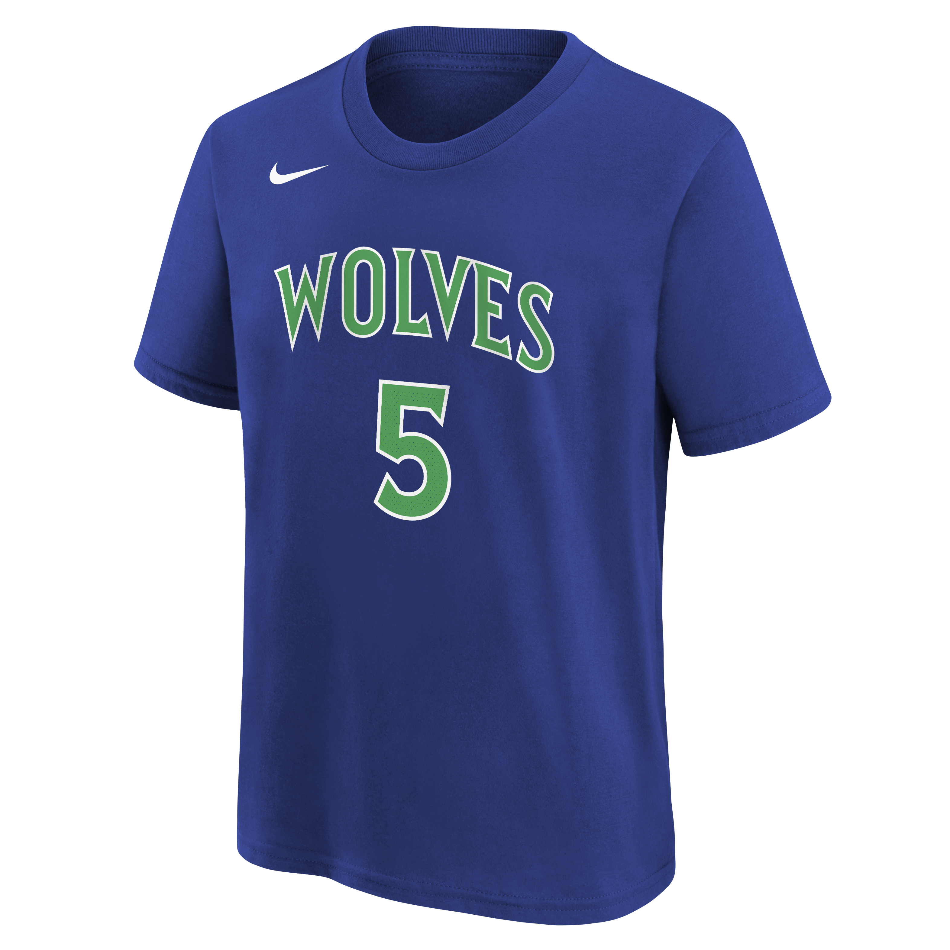 Youth Nike Anthony Edwards Blue Minnesota Timberwolves Icon Edition Name & Number T-Shirt