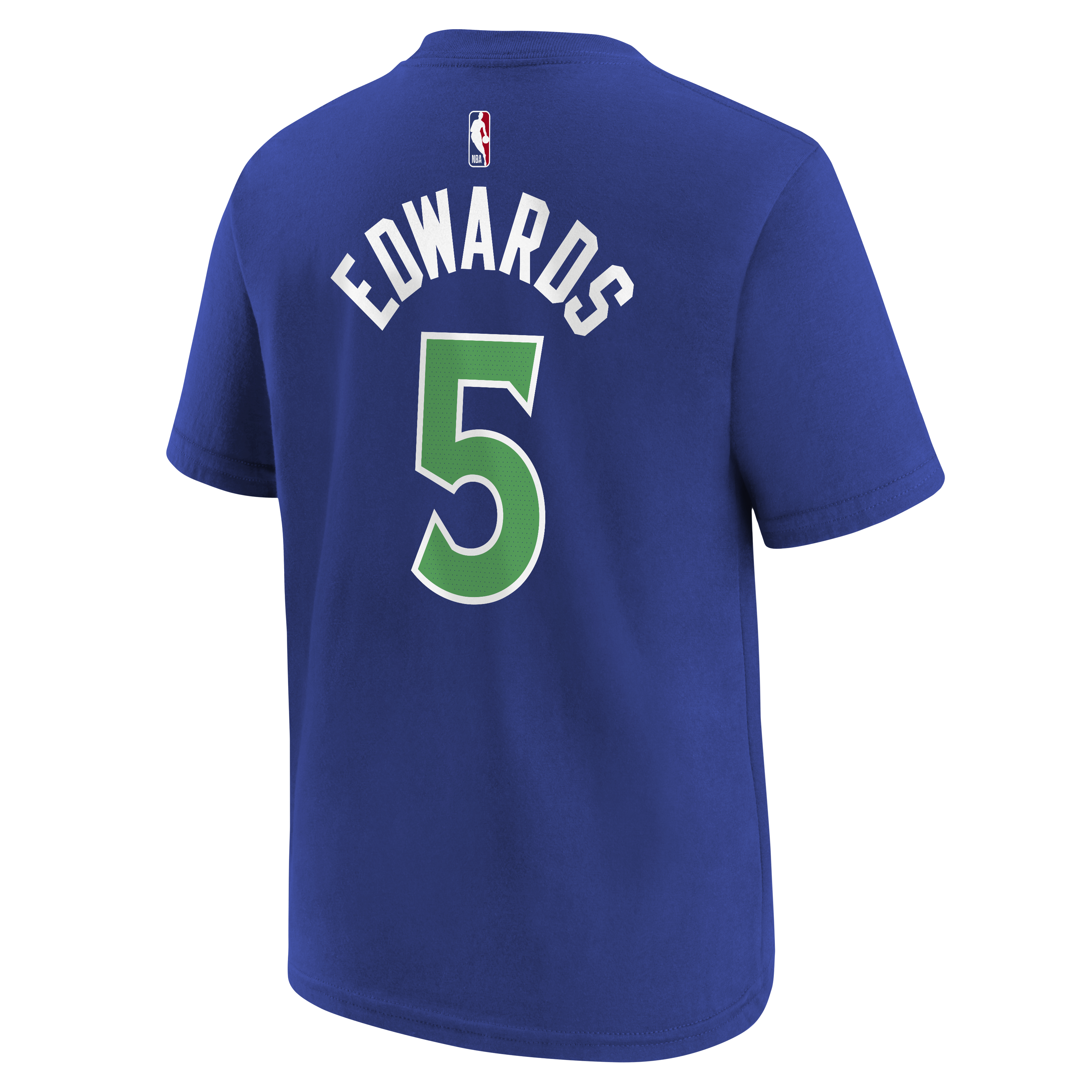 Youth Nike Anthony Edwards Blue Minnesota Timberwolves Icon Edition Name & Number T-Shirt