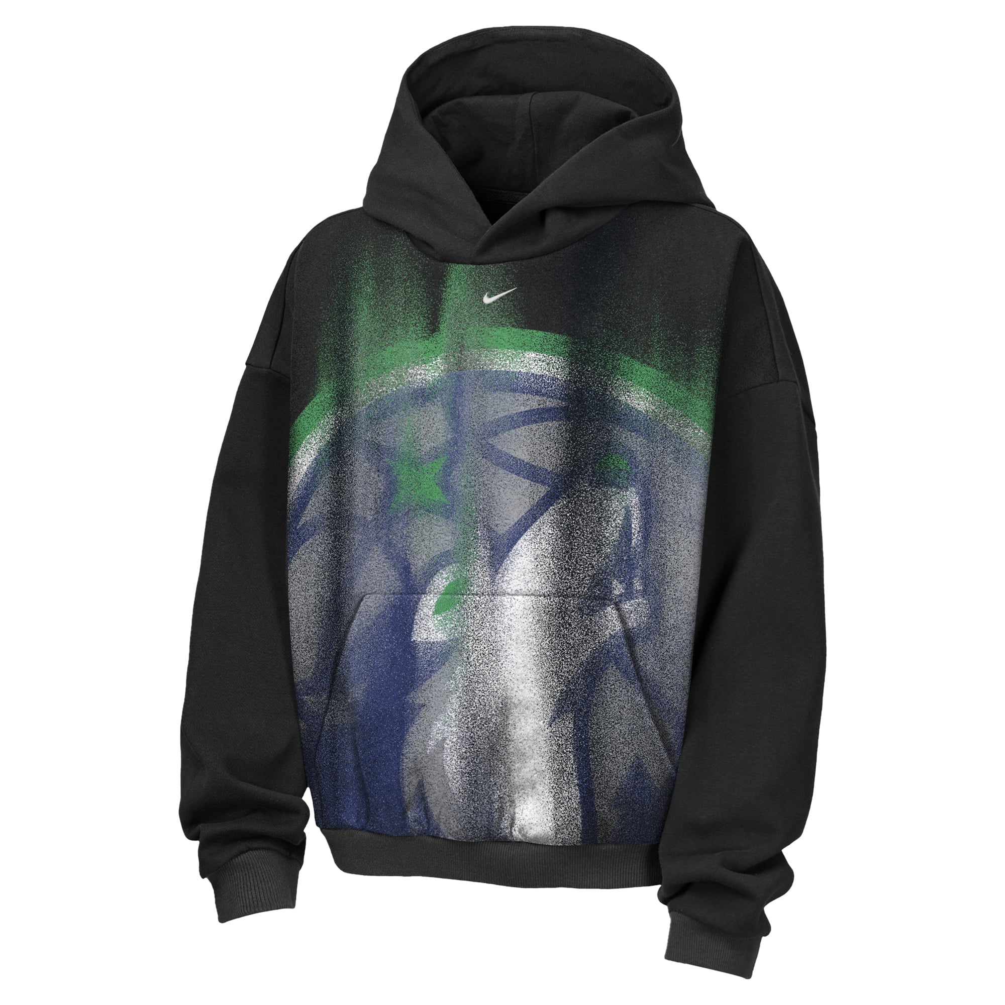 Sweat à capuche Nike Timberwolves Minnesota 2026 Standard Issue Practice Icon Fleece pour enfant, noir