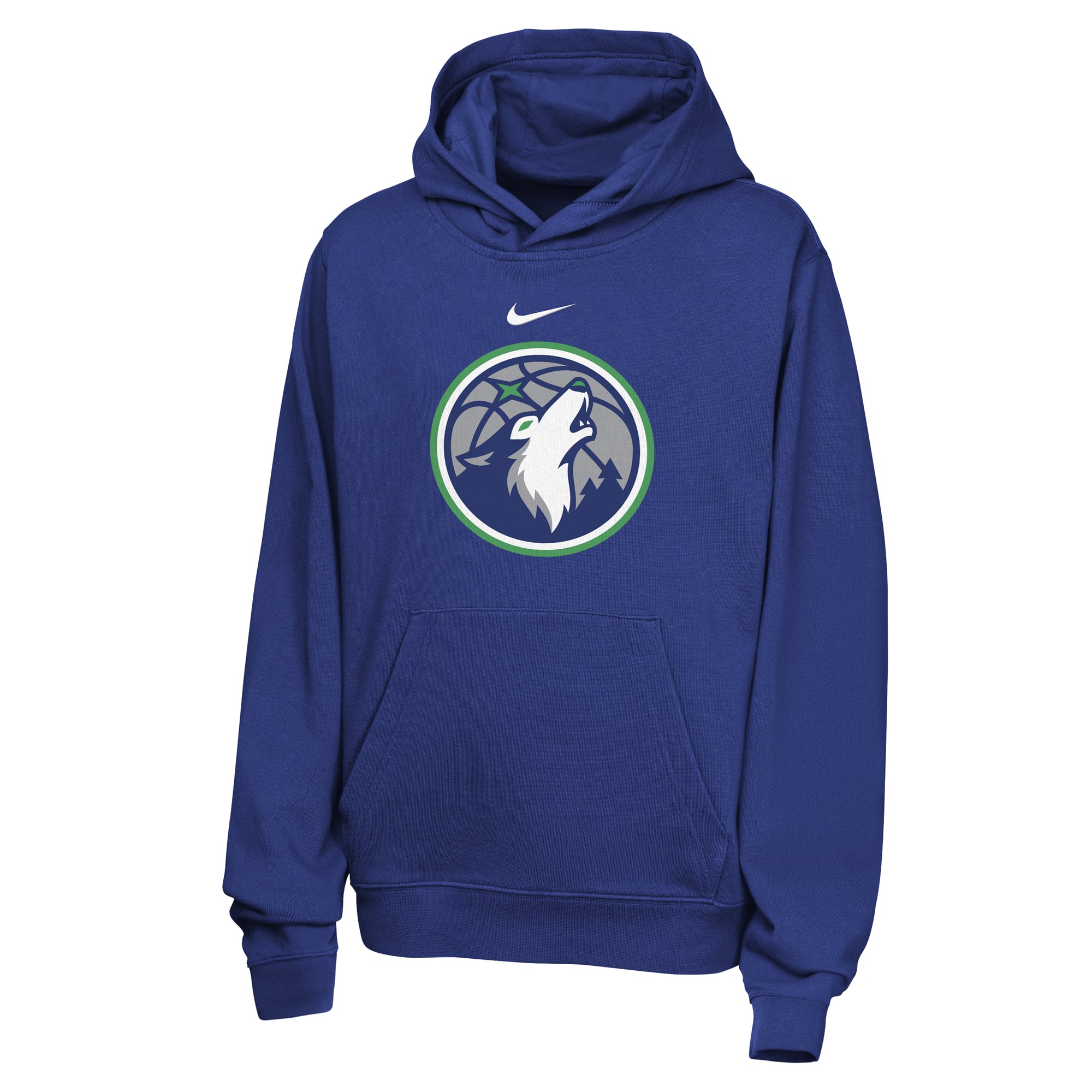 Sweat à capuche Nike bleu Minnesota Timberwolves Essential Logo Club pour enfant