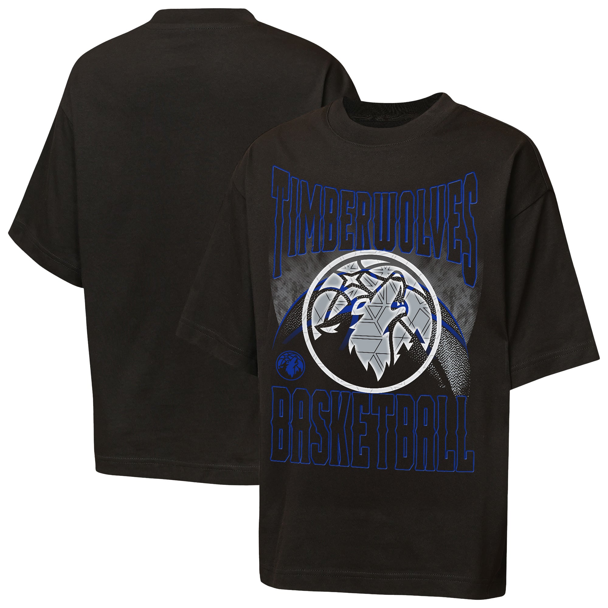 T-shirt oversize tendance noir Youth Outerstuff Minnesota Timberwolves Ballin Rockers