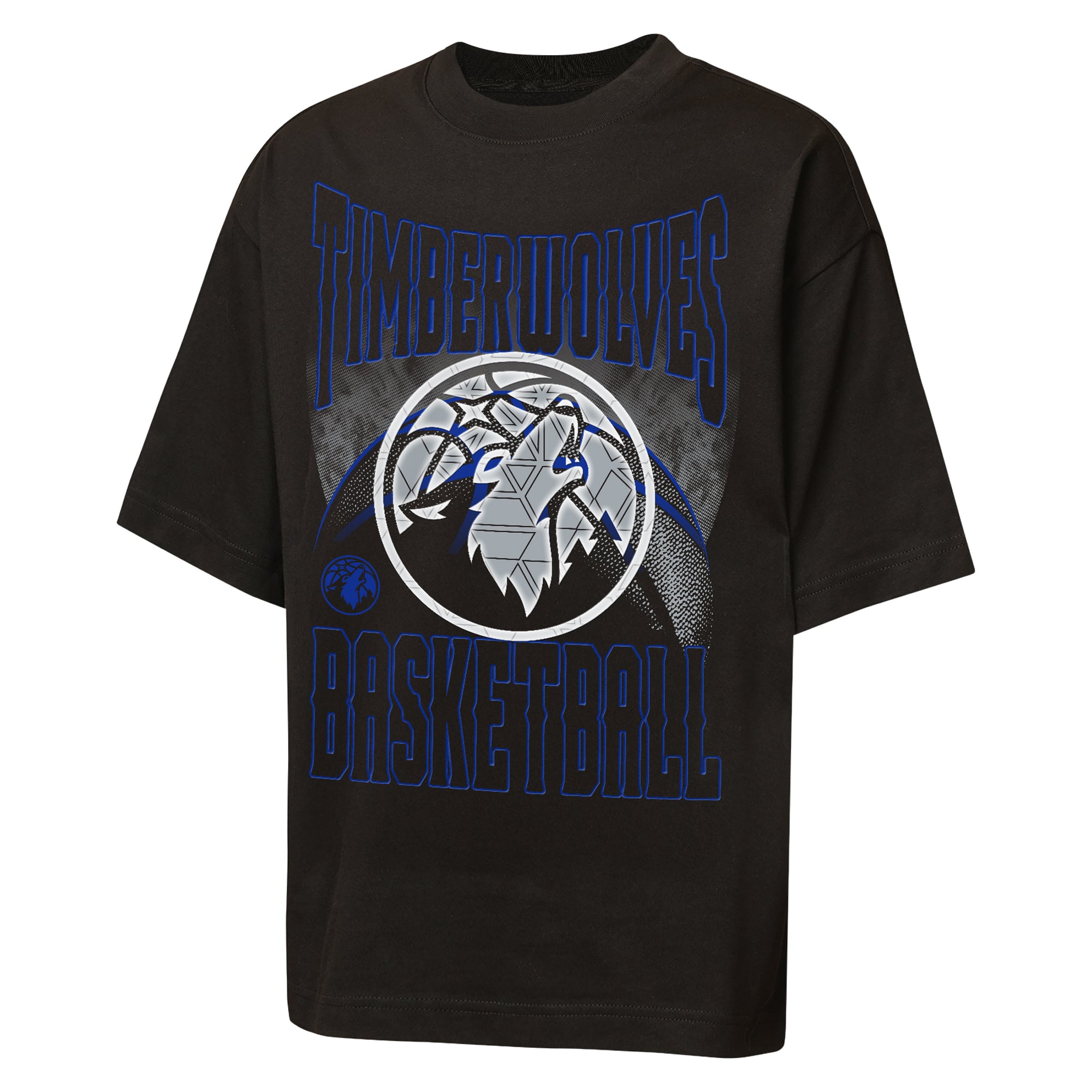T-shirt oversize tendance noir Youth Outerstuff Minnesota Timberwolves Ballin Rockers