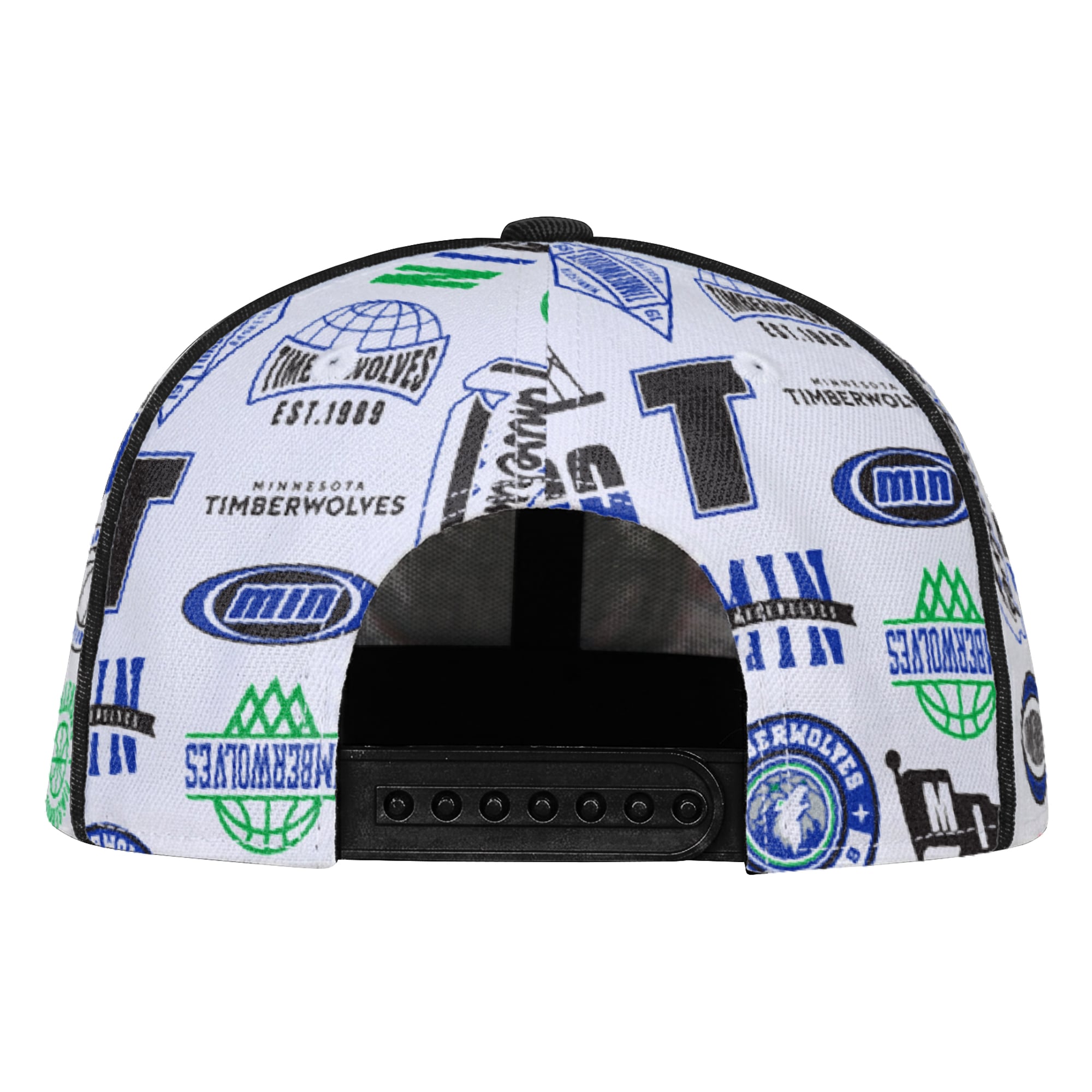 Casquette snapback blanche Youth Outerstuff Minnesota Timberwolves Piped Up