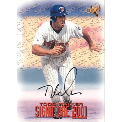 1998 E-X2001 Signature 2001 #6 Todd Walker