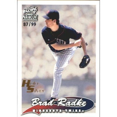 1999 Paramount HoloSilver #136 Brad Radke
