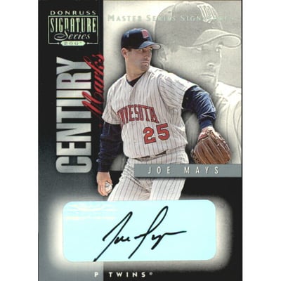 2001 Donruss Signature Century Marks Masters Series #31 Joe Mays