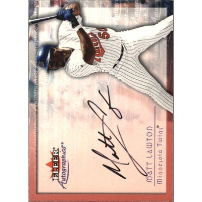 2001 Fleer Autographics #55 Matt Lawton