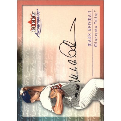 2001 Fleer Autographics #83 Mark Redman