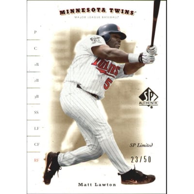 2001 SP Authentic Limited #30 Matt Lawton
