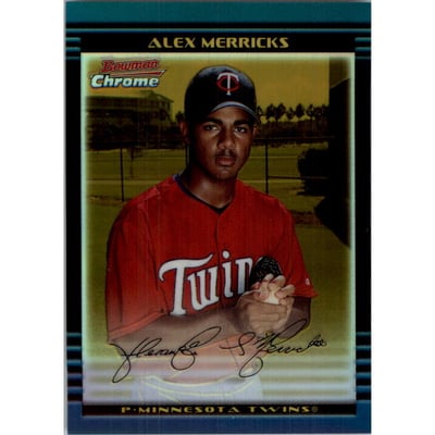2002 Bowman Chrome Draft Gold Refractors #68 Alex Merricks