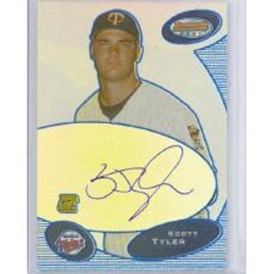2003 Bowman's Best Blue #ST Scott Tyler FY AU