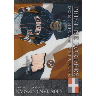 2003 Topps Pristine Borders Relics #CG Cristian Guzman Bat