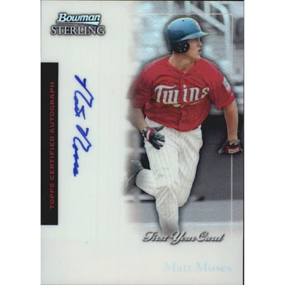 2004 Bowman Sterling #MM Matt Moses FY AU RC