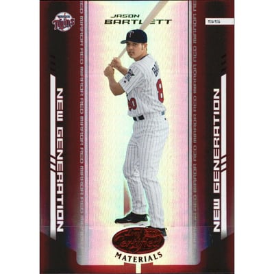 2004 Leaf Certified Materials Mirror Red #275 Jason Bartlett NG