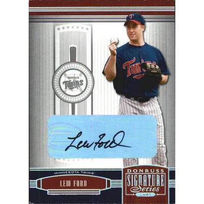 2005 Donruss Signature Series Autograph Silver #66 Lew Ford T5