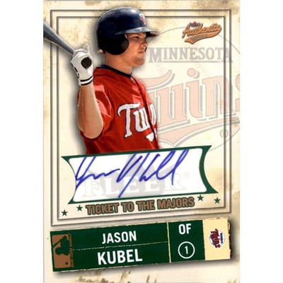 2005 Fleer Authentix Club Box #111 Jason Kubel TM AU