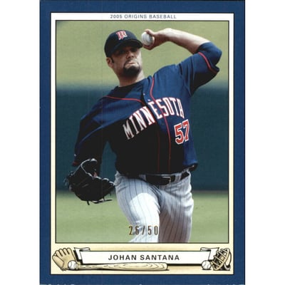 2005 Origins Blue #89 Johan Santana