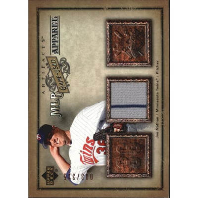 2006 Artifacts MLB Game-Used Apparel #JN Joe Nathan Jsy/325