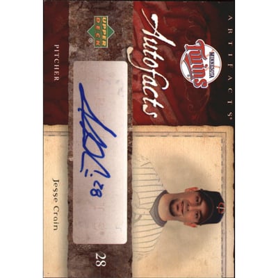 2007 Artifacts Autofacts #JC Jesse Crain